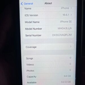 iPhone SE VZW